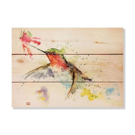 WILE E. WOOD Wile E. Wood DCHAF-1511 15 x 11 in. Crousers Hummer & Flower Wood Art DCHAF-1511